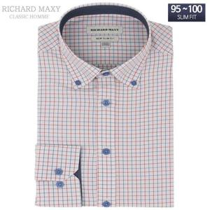 [리차드막시][슬림] 레드 버튼 슬림핏 와이셔츠 - SMA862 (60909