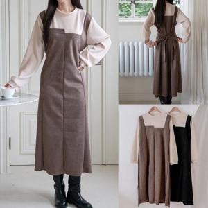 [강물처럼]위쉬몰 GO 스웨이드레이어원피스(V573H511) 빅사이즈