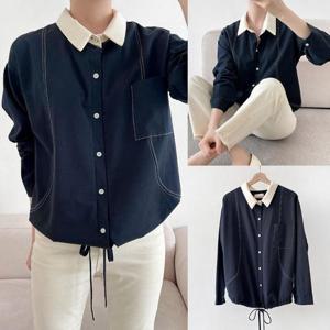 [강물처럼]위쉬몰 BS 스티치라인스트링남방(V578H511) 빅사이즈