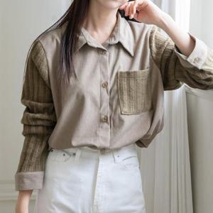 [강물처럼]아이우먼 라인니트코듀로이남방 GOV572M511 빅사이즈