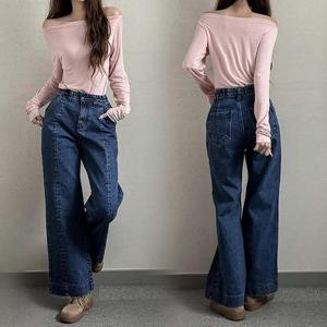 [강물처럼]위쉬몰 LO 와일드스톤데님팬츠269(P085H510) 빅사이즈