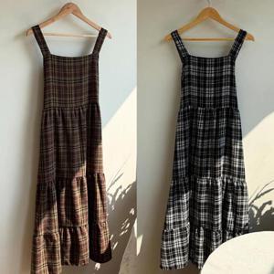 [강물처럼]빅사이즈원피스 V657L511 티어드체크나시원피스 YP (4