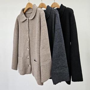 [강물처럼]빅사이즈아우터 T213L510 초코동글카라포켓자켓 EB (4