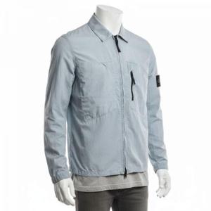 스톤아일랜드 23SS 와펜패치 남성 오버셔츠 자켓 스카이블루 7815106WN V0141