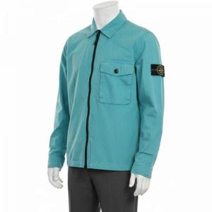 스톤아일랜드 20SS 7215114WN V0142 와펜 가슴포켓 셔츠자켓 스카이블루 남성