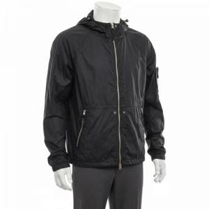 스톤아일랜드 25SS 나일론 메탈 와트로 후드 자켓 블랙 남성 와펜 V0029