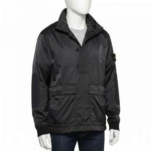스톤아일랜드 와펜 패치 나일론 라소트 아노락 자켓 751560921 블랙 남성