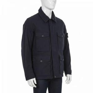 스톤아일랜드 와펜 코튼 코듀라 남성 자켓 721541921 V0020 네이비