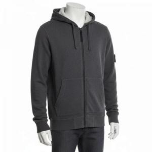 스톤아일랜드 24SS 801564251 와펜 패치 남성 후드 집업 자켓 차콜