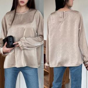 [강물처럼]빅사이즈블라우스 V730L511 스트링끈나시블라우스 LT