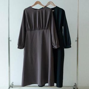 [강물처럼]빅사이즈원피스 V722L511 숄더핀턱플레어원피스 RD (4