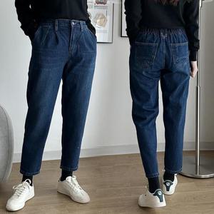 [강물처럼]빅사이즈바지 Q183L512 디얼기모면데님배기팬츠 LO (4