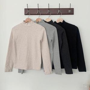 [강물처럼]빅사이즈티 T047L512 행복겉기모웜폴라긴팔티 IT (434