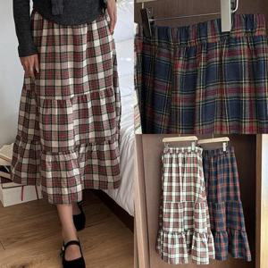 [강물처럼]위쉬몰 CR 뉴트로캉캉밴딩스커트(T218H512) 빅사이즈