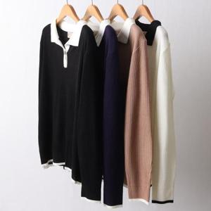 [강물처럼]빅사이즈티 F863L512 컬러버튼골지카라티 RM (4370202