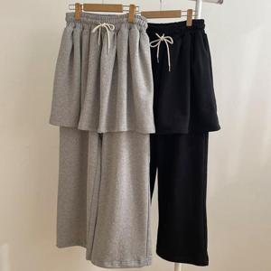 [강물처럼]빅사이즈바지 V762L512 추리닝밴딩스커트팬츠 MO (437