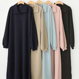 [강물처럼]빅사이즈원피스 T697L512 소이카라끈리본원피스 AR (4