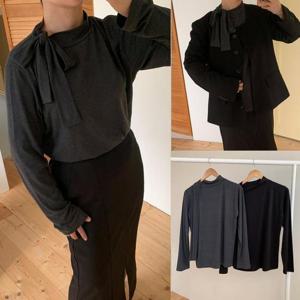 [강물처럼]위쉬몰 MO 사이드리본타이티셔츠(V761H512) 빅사이즈