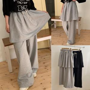 [강물처럼]위쉬몰 MO 플레어밴딩스커트팬츠(V762H512) 빅사이즈