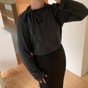 [강물처럼]아이우먼 반하이타이매듭티셔츠 MOV761M512 빅사이즈