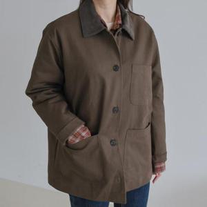 [강물처럼]아이우먼 박시포켓골덴카라자켓 LYV753M512 빅사이즈