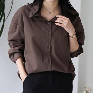 [강물처럼]아이우먼 단정한코튼카라남방 SMV514M512 빅사이즈 (4