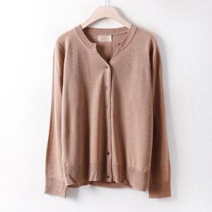 [강물처럼]아이우먼 미니브이컷가디건 RM2977M512 빅사이즈 (435