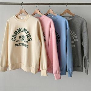 [강물처럼]빅사이즈티 V740L512 기모투게더박시맨투맨 MC (43595