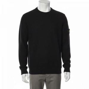 스톤아일랜드 23SS 와펜 패치 남성 맨투맨 블랙 781566360 V0029