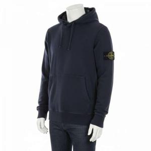 스톤아일랜드 22SS 와펜 패치 남성 후드 티셔츠 네이비 761564151 V0020