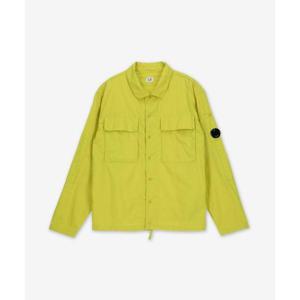 CP Company 코튼 립스탁 오버셔츠 재킷 - 그린18CMOS237A005691G245
