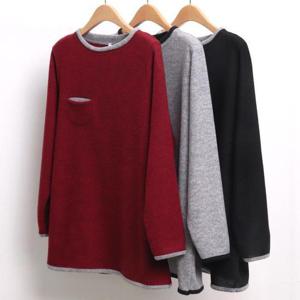 [강물처럼]빅사이즈티 4162L512 미니인포켓기모티 MN (44002279A