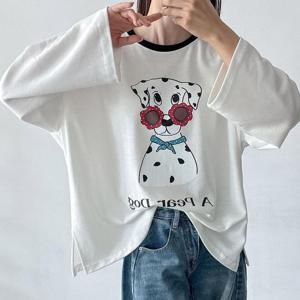 [강물처럼]아이우먼 달마시안도그티셔츠 MAV806M512 빅사이즈 (4