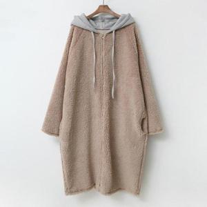 [강물처럼]아이우먼 소프트덤블후드집업 EMC039M512 빅사이즈 (4