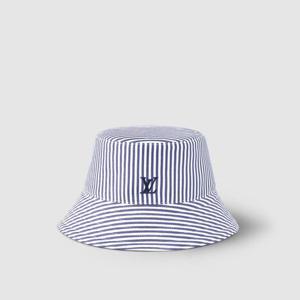 루이비통 모자 LV 리그 스트라이프드 버킷 햇 M5158M