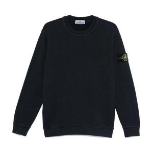 스톤아일랜드 올드 이펙트 코튼 네이비 남성 맨투맨 811561241 V0120