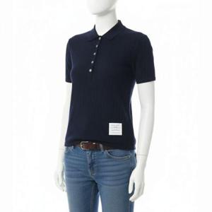 톰브라운 26SS 와이드 울 리브 링거 폴로 셔츠 FJP117 AJ0112 415