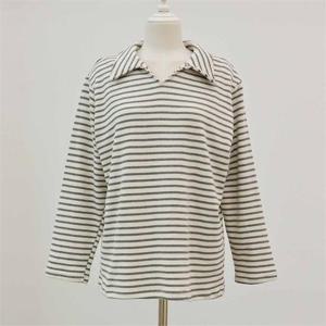 [강물처럼]아이우먼 카라단가라긴팔티셔츠 WBN448M210 빅사이즈