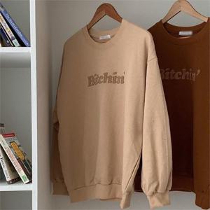 [강물처럼]아이우먼 빗자수데일리오버맨투맨 SSN472M210 빅사이