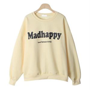 [강물처럼]아이우먼 파스텔매드해피맨투맨 BUN478M210 빅사이즈