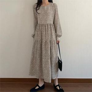 [강물처럼]아이우먼 미니플라워셔링롱원피스 CRN466M210 빅사이