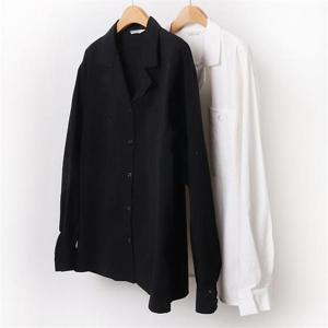 [강물처럼]빅사이즈사랑해요 B428L210 피치버튼오버핏셔츠 LY (9