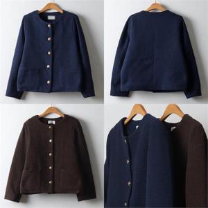 [강물처럼]위쉬몰 GY 트위드골드버튼자켓(J538H212) 빅사이즈 (9