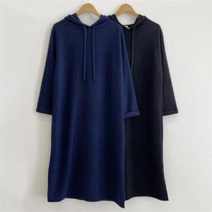 [강물처럼]빅사이즈사랑해요 K568L211 기모안감후드롱원피스 ZY