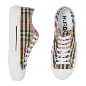 버버리 8050506 빈티지 체크 코튼 여성 스니커즈