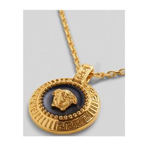 Versace 베르사체 골드 체인 오닉스 메두사 목걸이 DG17487 DJMS