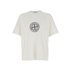 스톤 아일랜드 반팔 티셔츠 L1S152100001S0362V0001 White