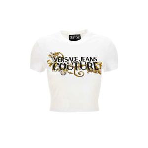 베르사체 크리스탈 Outline 바로코 티셔츠 아웃라인 78HAHC05 CJ02C G03