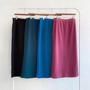 [강물처럼]빅사이즈사랑해요 K700L212 데일리뒷트임롱스커트 LD