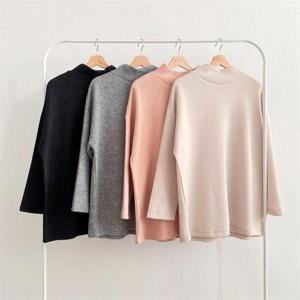 [강물처럼]빅사이즈사랑해요 G079L212 컬러기모반폴라티셔츠 LD